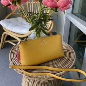 Kate Spade Yellow Crossbody Bag.